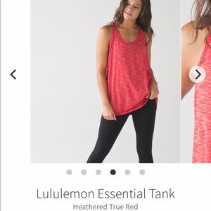 Red lululemon tank top size 2 or 4